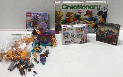 Creationary Legos, Technic Legos, (2) Frozen Lego Sets