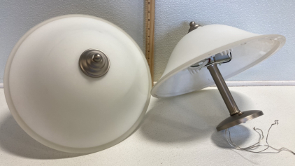 (2) Glass Shade Ceiling Lights