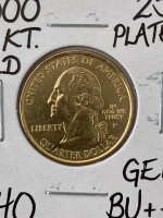 2000 Gold Plated Quarter