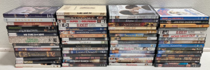 (60) Assorted DVD Movies: Jane Austen, RomCom, Classics, TV Specials and more