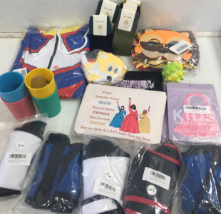(6) Pairs of Kids Socks (1) Super Hero Hoodie sz S (2) 4pcs Toddler Magnetic Stacking Cups & Lots More!!!