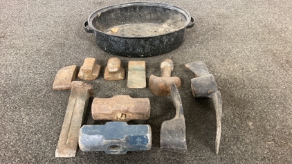 Pan Of Assorted Tools And Tool Heads