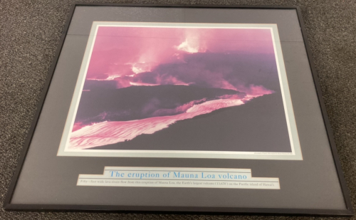 Framed Eruption Of Mauna Loa Photo