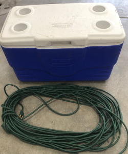 (1) Green Extension Cord (1) Coleman 24&rdquo; Cooler