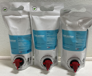 (20) 750ml Pouches of Hand Sanitizer