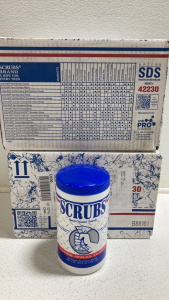(12) Scrubs Brand Hand Cleaner Towels