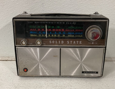Vintage Aircastle Solid State Hand Stitched Radio Made In Japan
