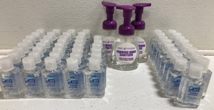 (3) 8oz Foaming Hand Sanitizers, (45) Travel 2oz Hand Sanitizers