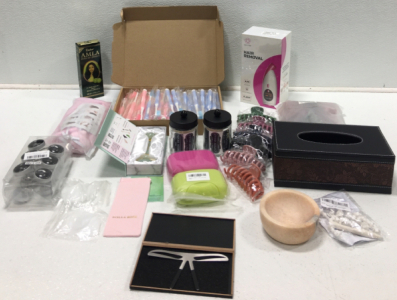Jade Roller, Hair Removal, Hair Oil, Toothbrushes, Hair Clips, Tissue Box, Eyebrow Stencil And More