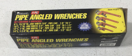 (4) PC. PIPE ANGLED WRENCHES With Limited Lifetime Warranty