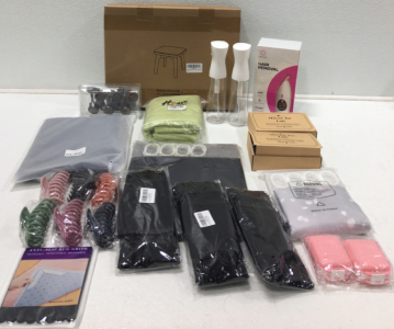 Bamboo Stool, Hair Removal, Hair Clips, Spray Bottles, Shower Curtains And More