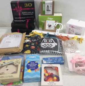(3) 3D Visualization Lamp, Silicone Wrist Teether, Baby Shower Games & Lots More!!!