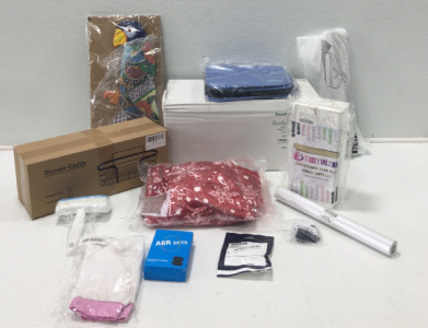 Body Pillow, Floor Scrub Brush, Throw Blanket, Shower Caddy And More