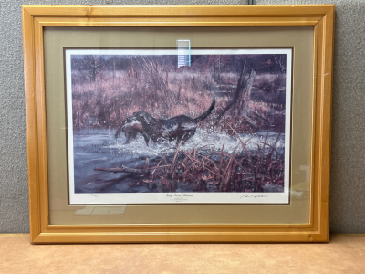 35&rdquo;x 28&rdquo; Framed Wall Art by Robert K. Abbott- Ducks Unlimited 1988 Flyway Collection