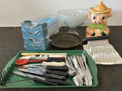 Silverware, Cookie Jar & More!