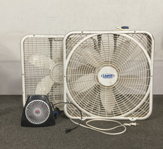 Box Fans (2) and Small Heater