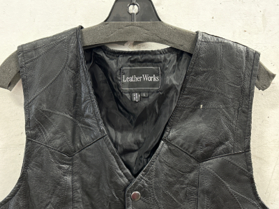 Leather Vest size Large