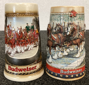 Collectible Budweiser Beer Steins