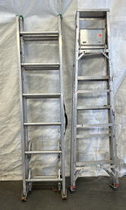 2 Metal Ladders