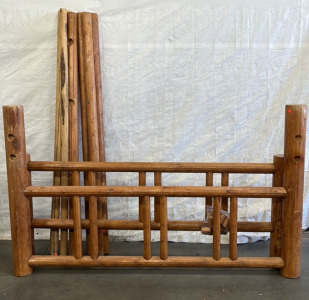 Log Bed Frame