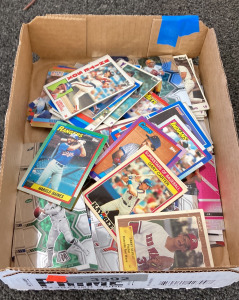 Box of Collectible Sports Cards