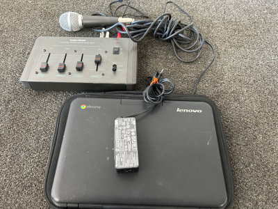 Lenovo Chromebook and Mic with Mixer