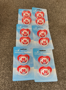 Orthodontic Pacifiers Nebraska Huskies (12)