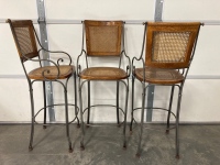 (3) Bar Stools 31” From Floor To Seat