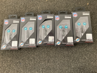 5 Miami Dolphins EarBuds