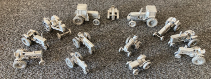 John Deere Pewter Model Tractors