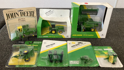 John Deere Model Combines, Harvester And Attachments