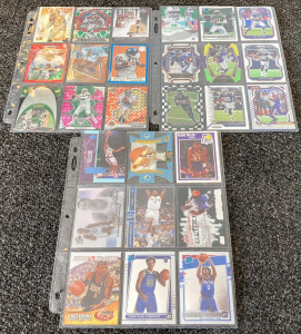 (27) Football/Basketball Cards With Stars And Rookies