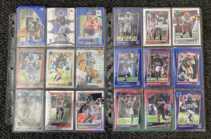 (18) 2020-22 Rookie Football Cards