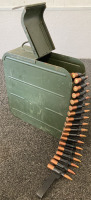 Ammo Can With (250) Rnds. Military 308 Ammo On Belt