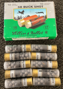 (10) Rnds. Sellier & Ballot 12 Ga Buck Shot Ammo