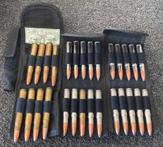 (16) Rnds. 35 Whelen And (8) Rnds. 375 H&H Ammo