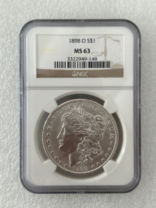 1898 O Morgan Silver Dollar MS 63