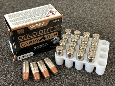 (20) Rounds of Speer Gold Dot 9MM Luger 135 Gr.