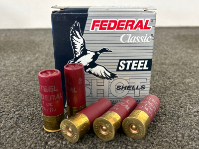 Box of Federal 12 Ga. 2-Shot Classic High Brass Shot Shells