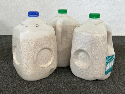 (3) Jugs of Corn Polishing a media