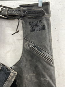 Pair of Woman&rsquo;s Harley Davidson Size Medium Leather Chaps