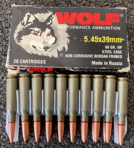 (20) Rnds. Wolf 5.45x39mm Performance Ammunition