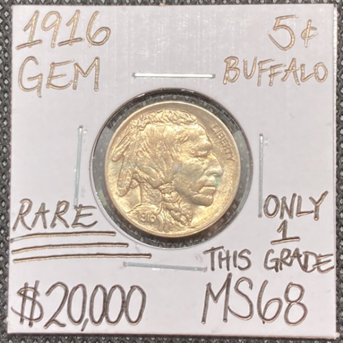 1916 MS68 Rare Buffalo Nickel