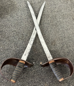 2 Decorative Swords w/ Handle guards