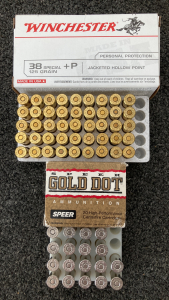 (67) Rnds. Winchester And Speer 38 Special +P Ammo