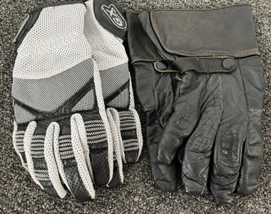 2 Pairs of Riding Gloves ( GX Air And Leather Gloves)