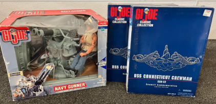 GI Joe Navy Gunner and 2 Action Figures