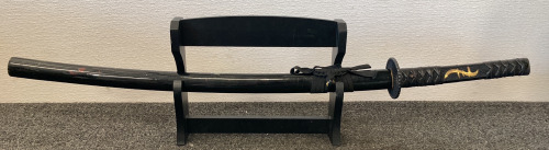 Steel Katana With Display Stand