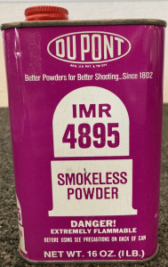 16 OZ. Du Pont IMR 4895 Smokeless Powder