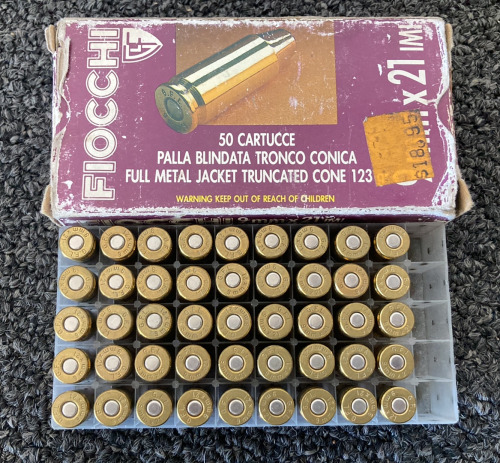 (45) Rnds. Fiocchi 9MMx21 Ammo